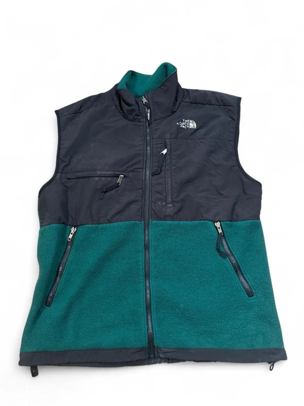 The North Face Vintage Forest Green Men’s Denali Fleece‎ Jacket Vest Size XL